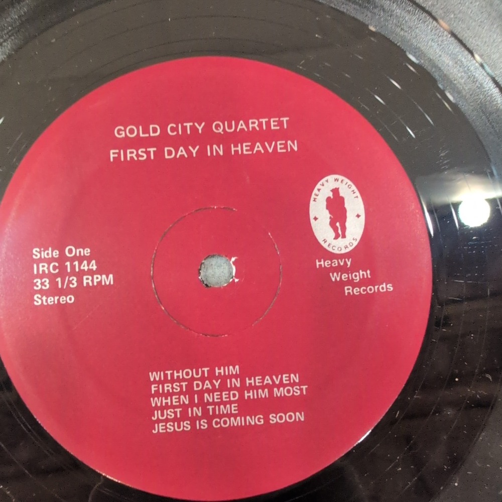 Gold City Quartet First Day In Heaven Vinyl LP Album 1981 IRC 1144 Gospel - Picture 5 of 6